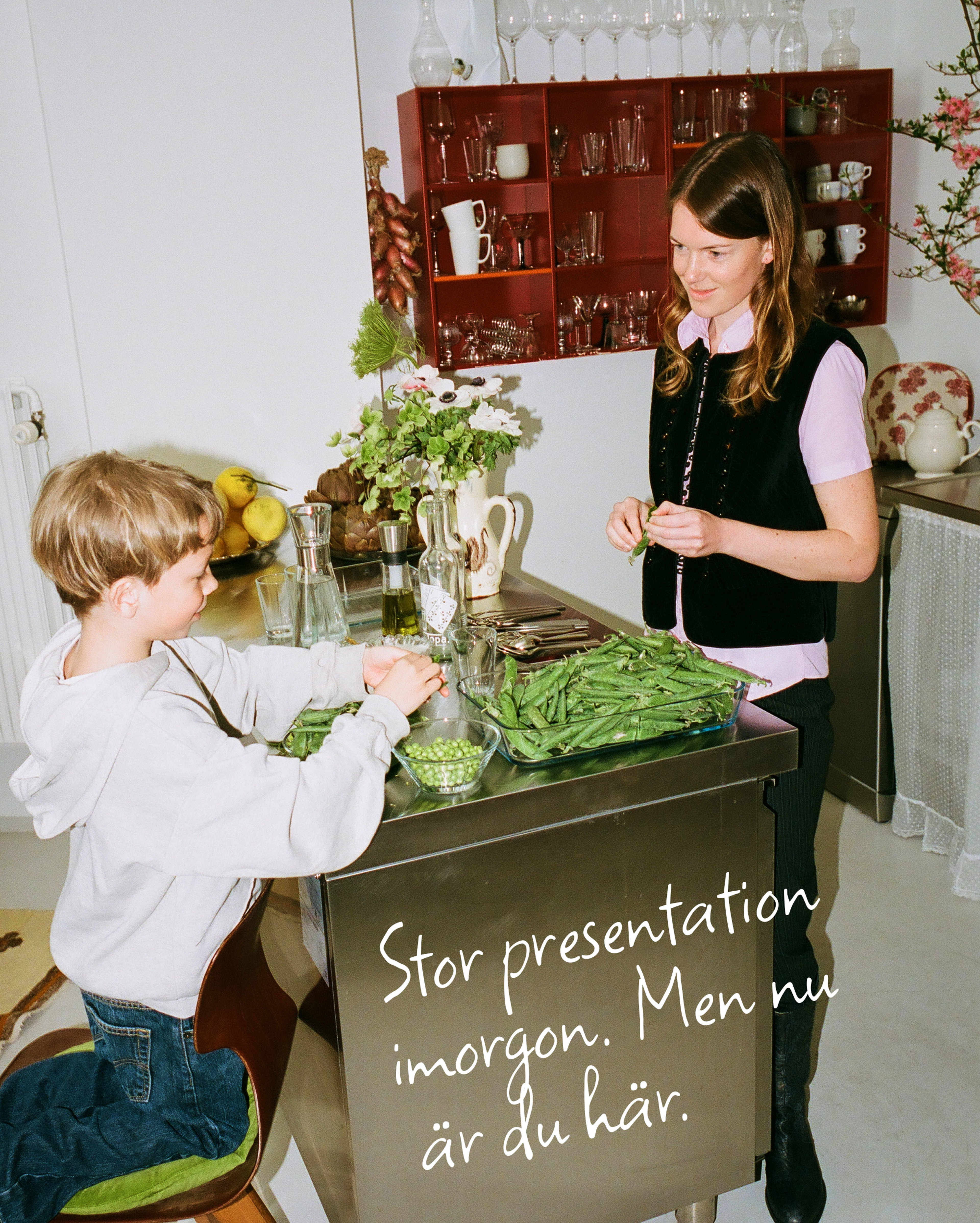 Stor presentation imorgen. Men nu är du här