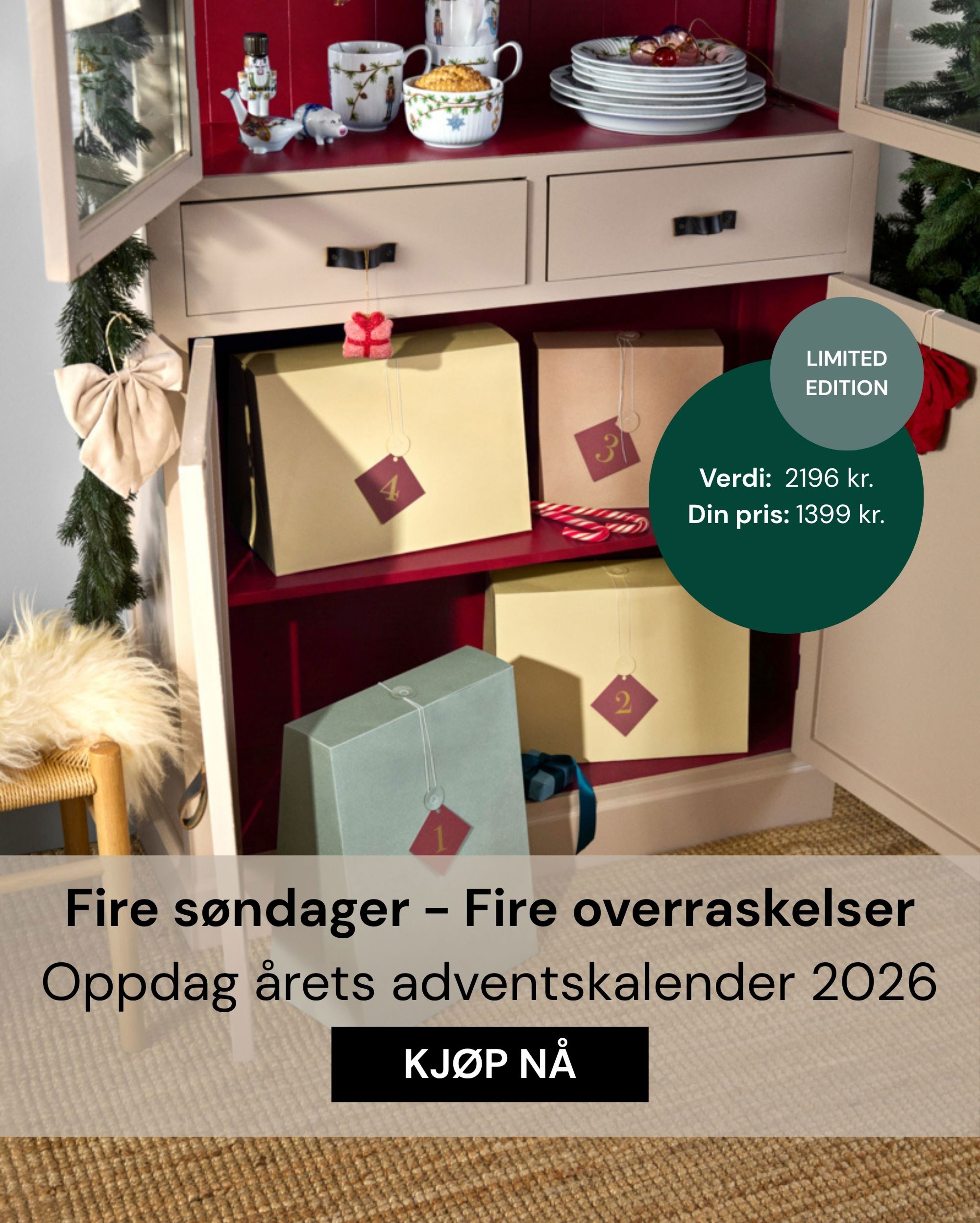 Fire søndager, fire overraskelser – oppdag årets adventskalender 2026