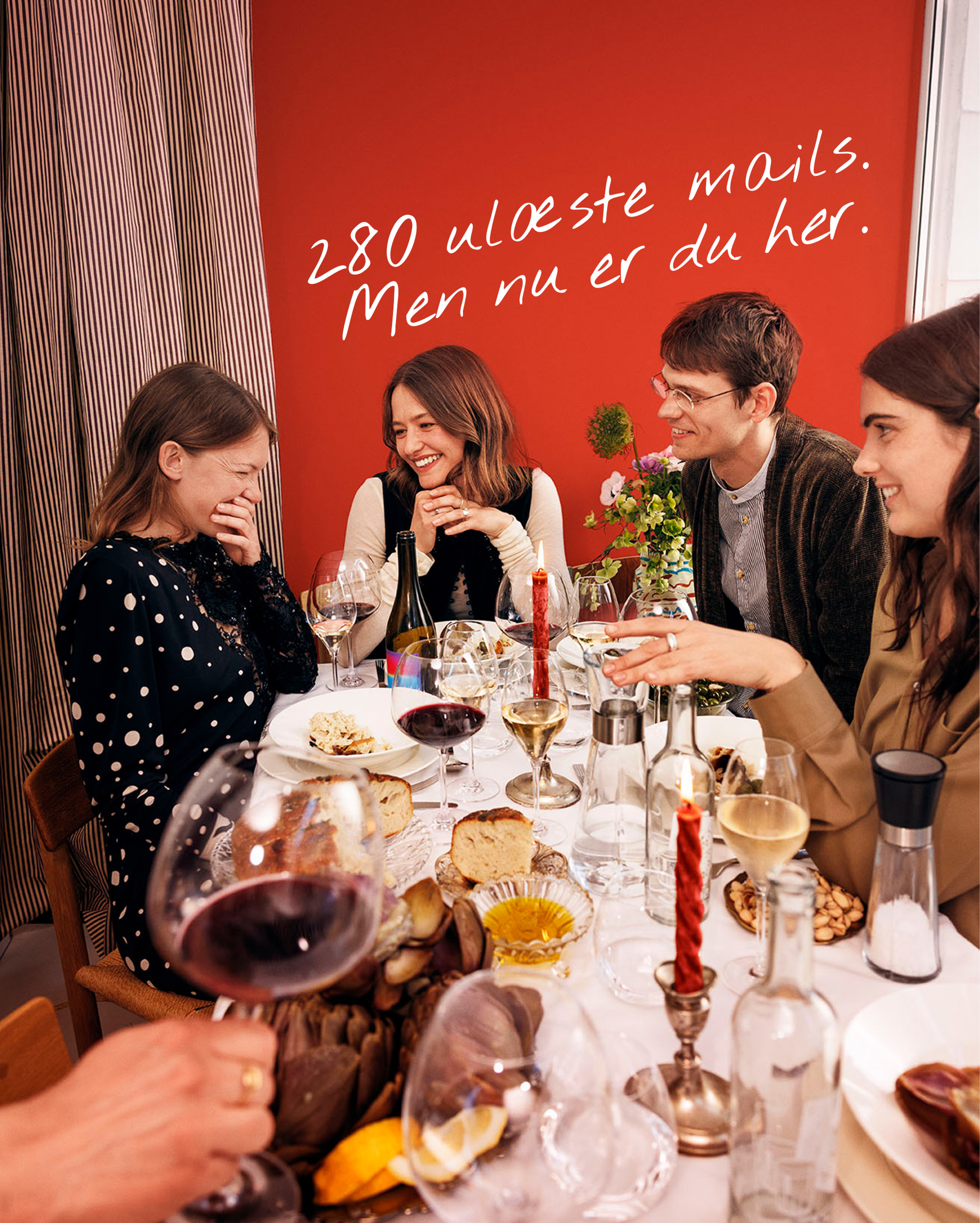 280 ulæste mails. Men nu er du her.